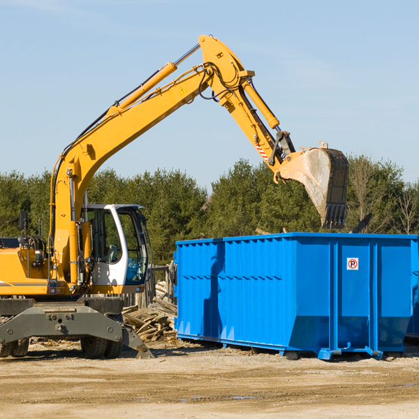 can i rent a residential dumpster for a construction project in Breezewood